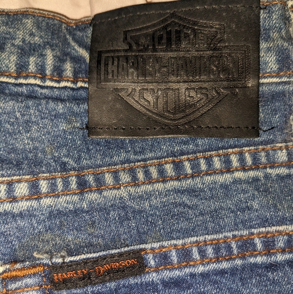 Harley-Davidson Straight-Leg Denim Blue Jeans for Women, NWT - Picture 5 of 6